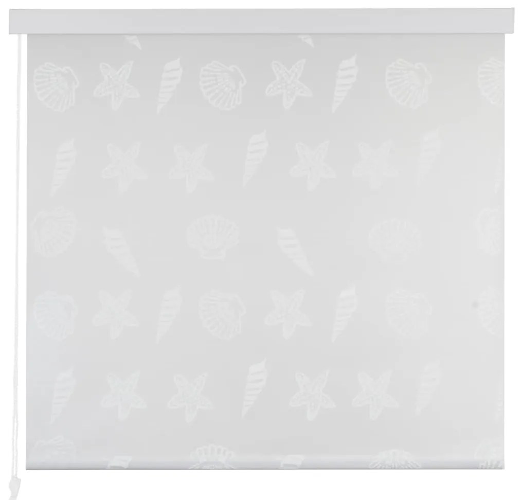 vidaXL Estore de rolo para o duche 160x240 cm estrelas-do-mar