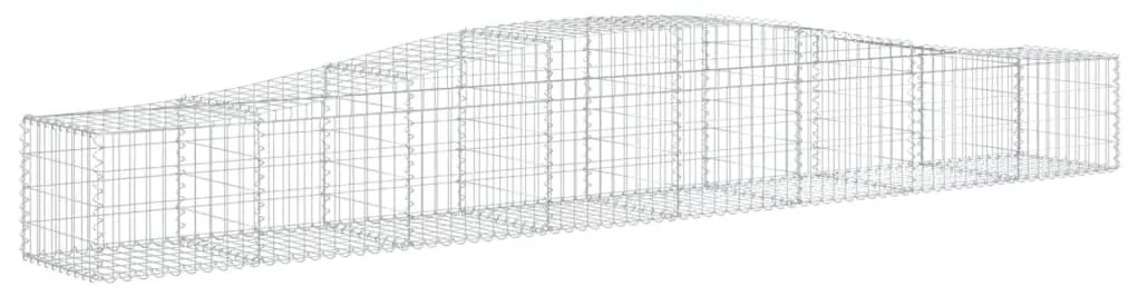 Cestos gabião arqueados 10 pcs 400x50x40/60cm ferro galvanizado