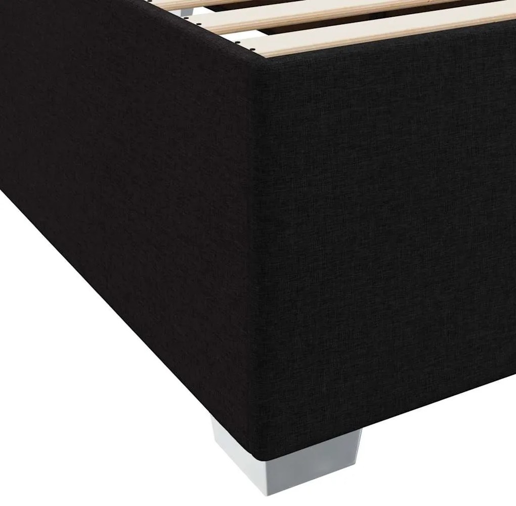 Estrutura da Cama Outros Preto 160 x 200 cm tecido