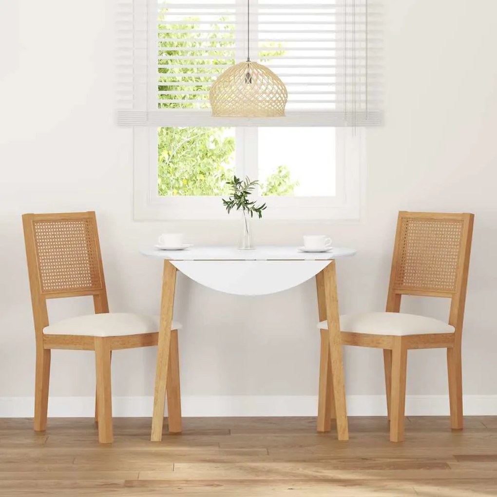 Cadeiras de jantar com almofadões 2 pcs madeira maciça