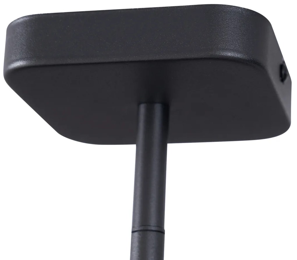 Foco de teto moderno preto redondo GU10 35mm giratório e inclinável - Kate