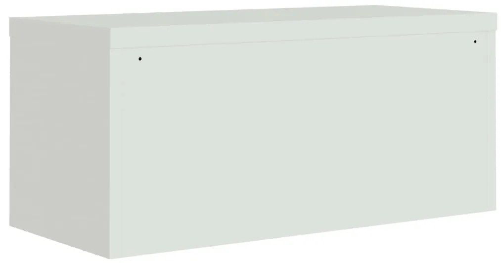 Arquivador 90x40x145 cm aço cinzento-claro