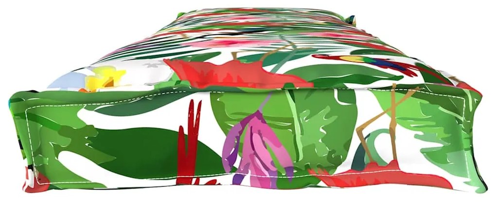 Almofadas de Palete para Banco 2 pcs Selva Tropical 180x40x8 cm Tecido