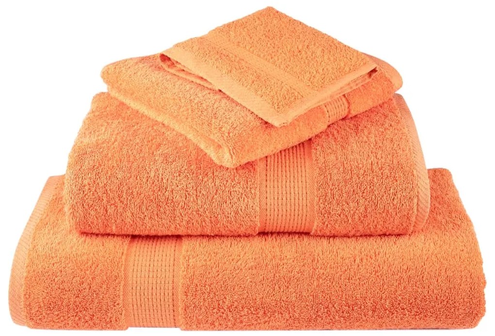 Toalhas de mãos premium SOLUND 2 pcs 30x30 cm 600 g/m2 laranja