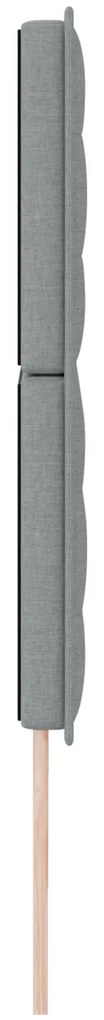 Cabeceira Design Linhas Cinzento Claro 180 cm Tecido