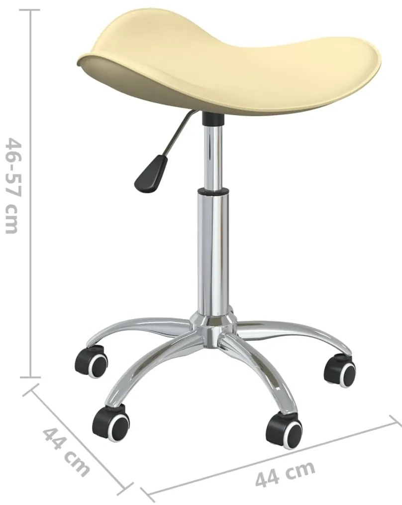 Banco de salão/spa couro artificial cor creme