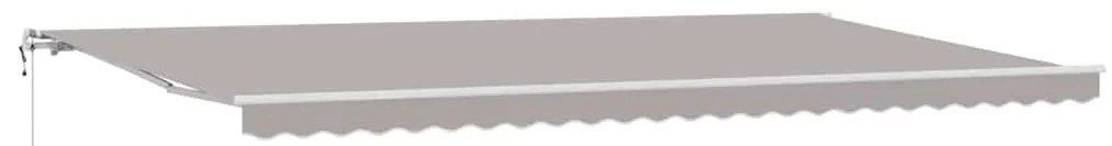 Toldo Cinzento-claro 600 × 300 cm Cinzento-claro