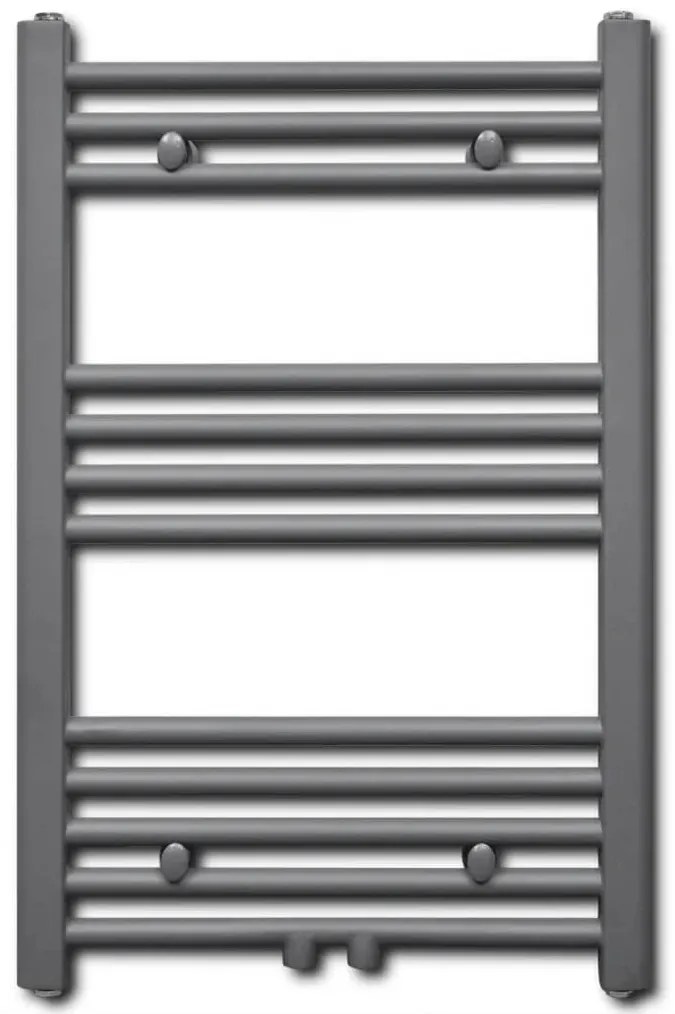 Aquecedor toalhas casa de banho liso 500 x 764 mm cinza