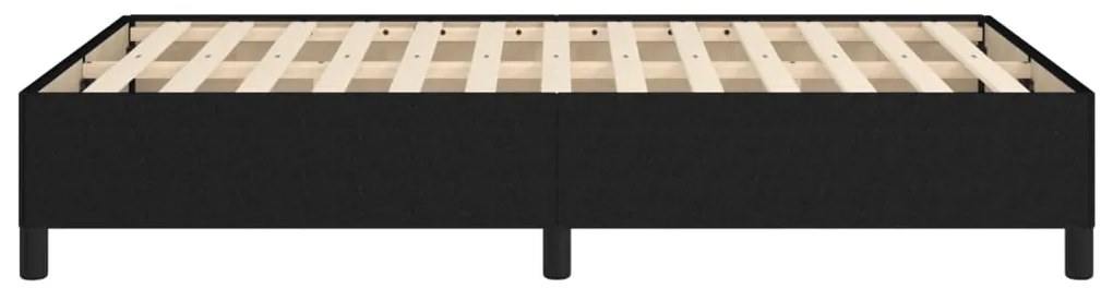 Estrutura de cama sem colchão preto 120x190 cm tecido