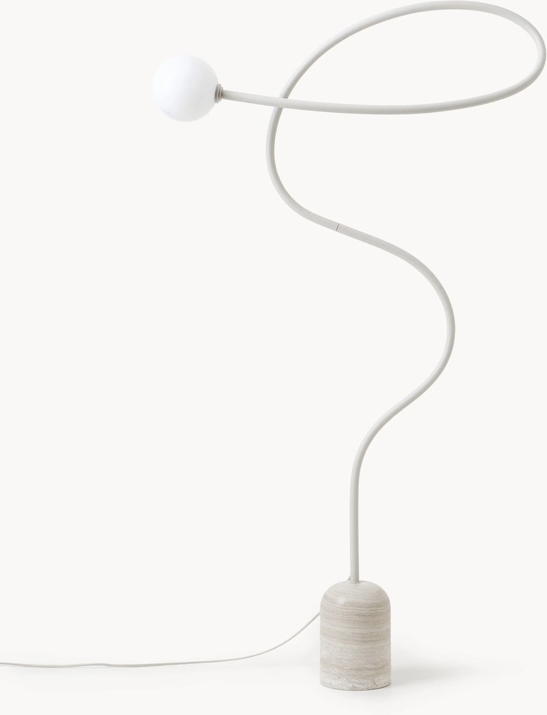 Candeeiro de pé com base em mármore Alina