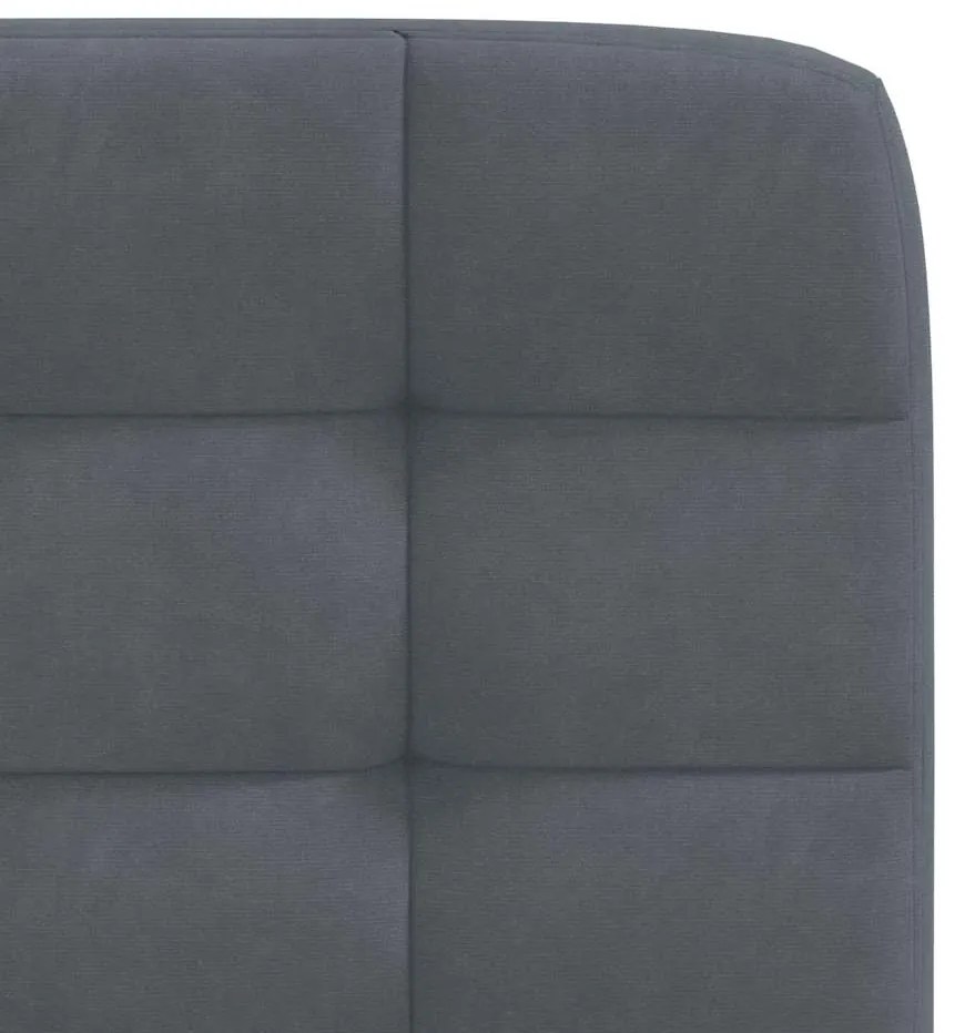 Cadeiras de jantar 6 pcs veludo cinzento-escuro