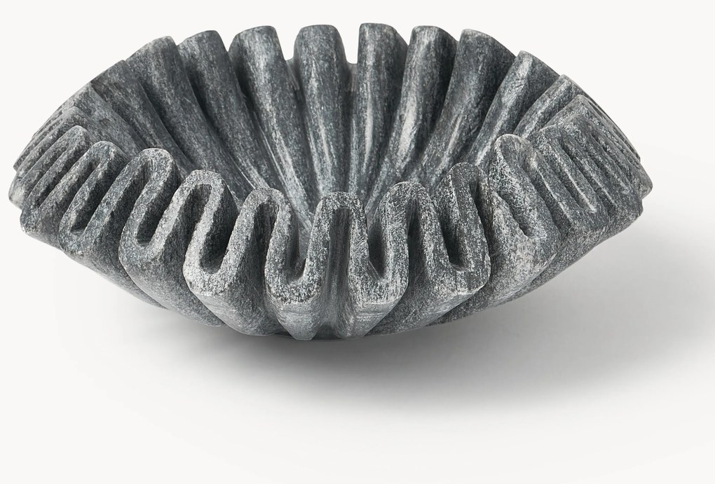 Taça decorativa artesanal em mármore Santorini, Ø 18 cm