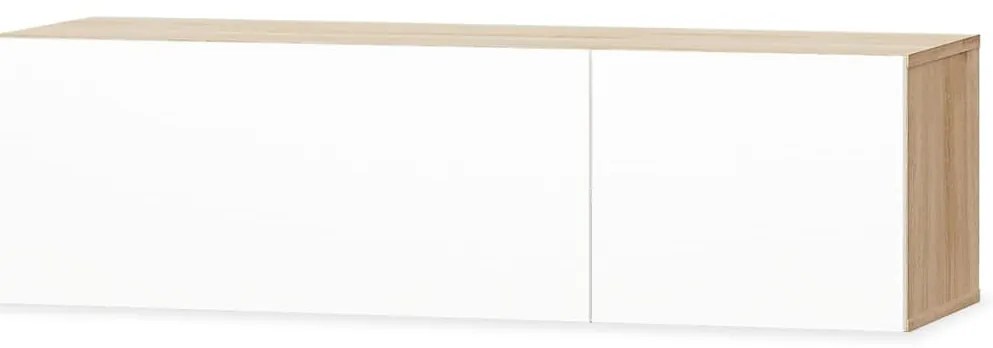 Móveis de TV em aglomerado 2 pcs 120x40x34 cm branco brilhante