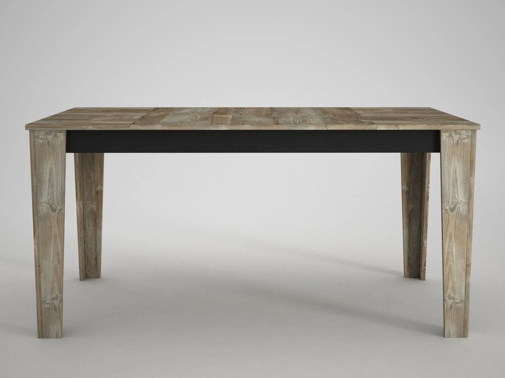 Mesa de Jantar "Costa" – 145x85x76.2 cm – Bege e Madeira – Design Rúst