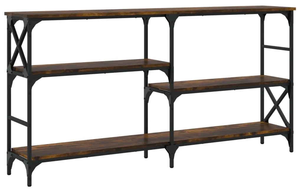 Mesa consola 150x29x76,5 cm derivados madeira carvalho fumado