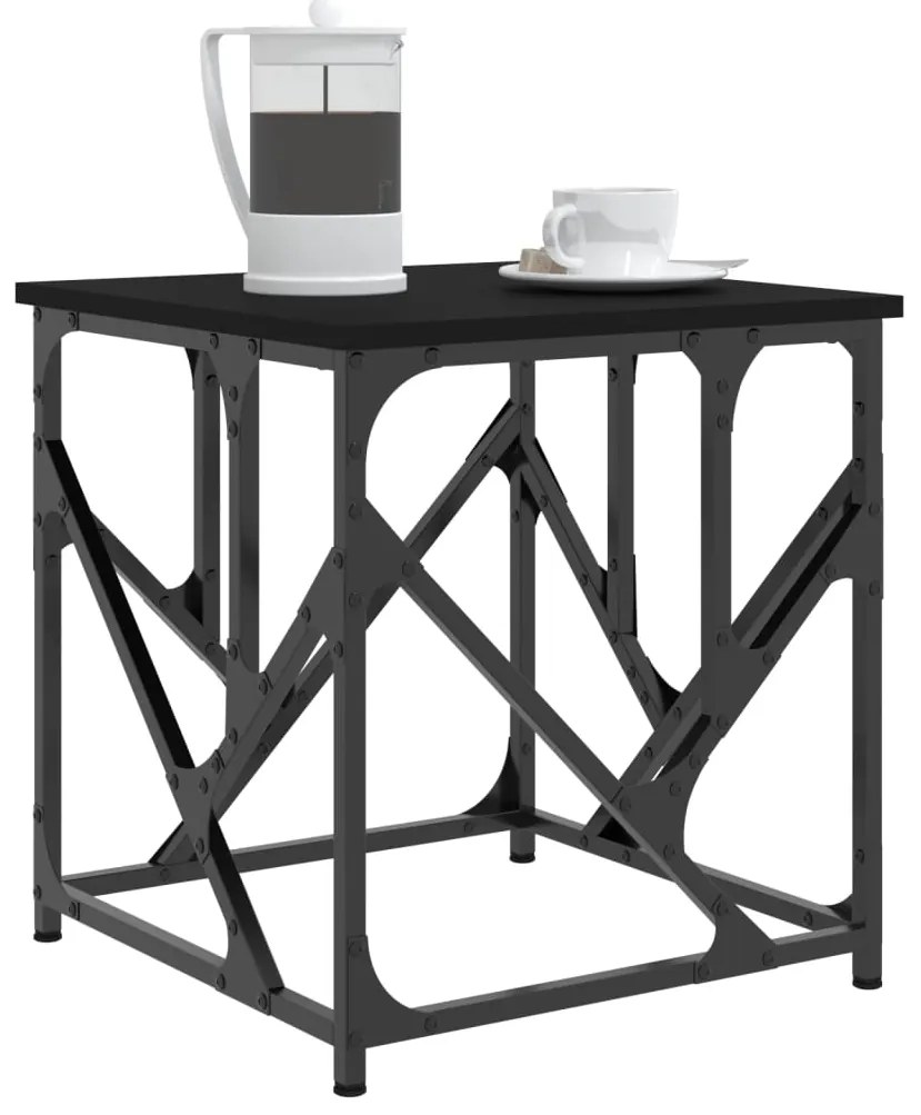 Mesa de centro 45x45x47,5 cm derivados de madeira preto