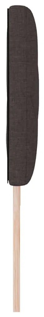 Cabeceira Design Blocos de Diamante Castanho Escuro 180 cm, Tecido.