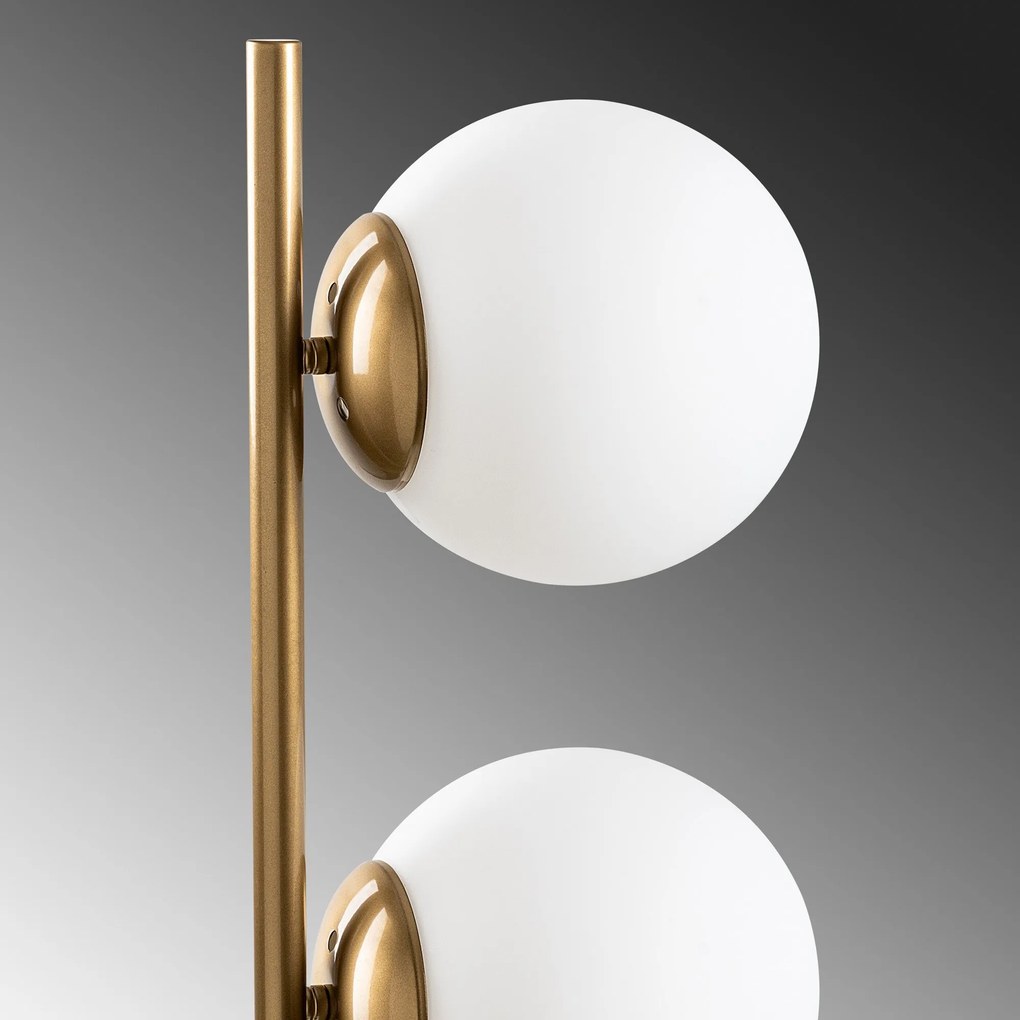 Candeeiro de Pé Dual – Dourado – 30 x 30 x 155 cm