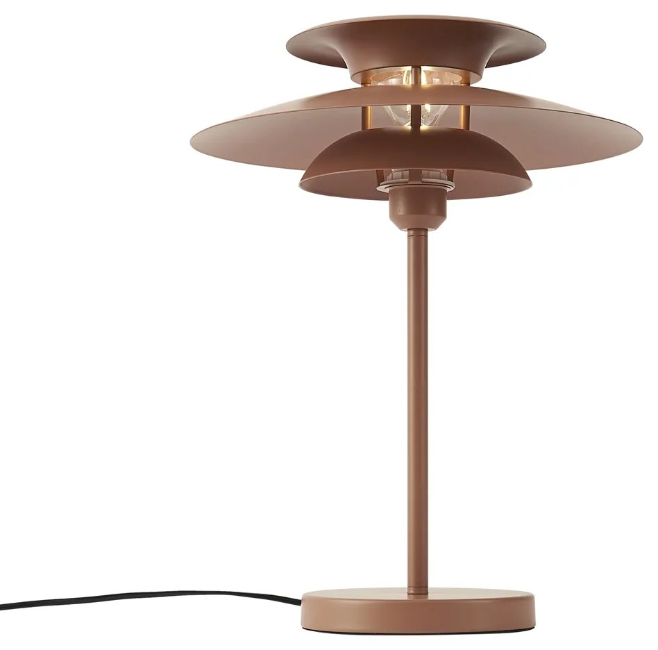 Candeeiro de Mesa Retro Aço Mocha 45cm - Pauly Retro