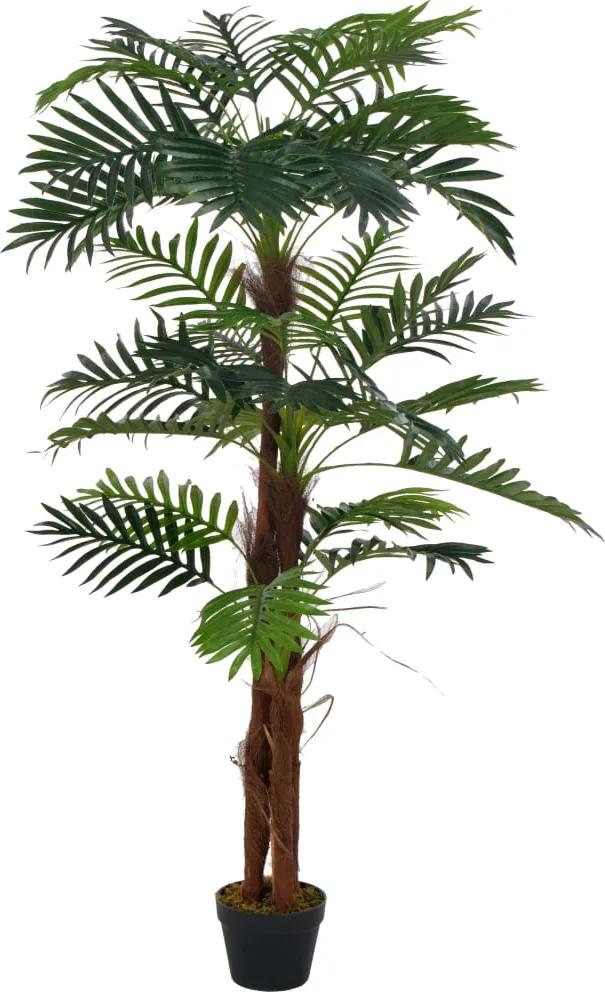 Palmeira artificial com vaso 165 cm verde