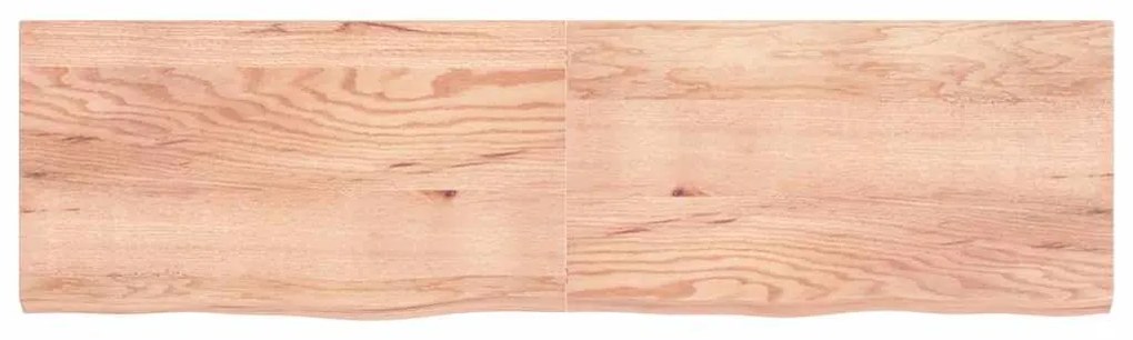 Prateleira de parede 220x60x(2-6) cm carvalho tratado castanho