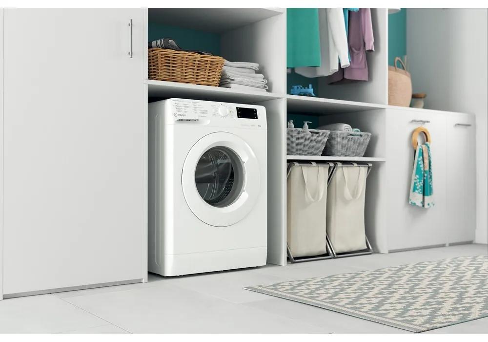 Máquina de lavar roupa de carga frontal livre instalação Indesit, 8 kg MTWE81283WSPT