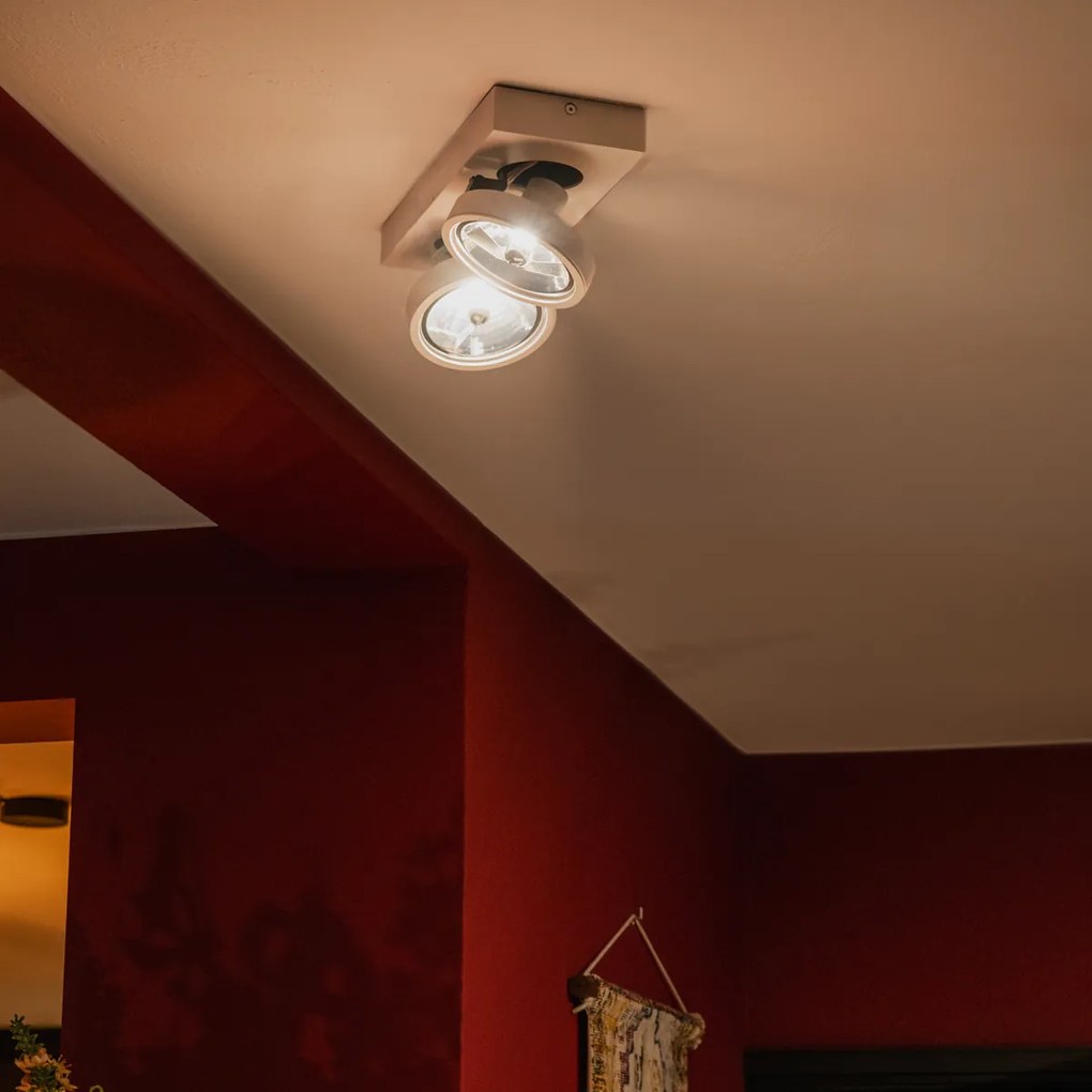 Projetores modernos brancos rotativos e inclináveis - Ga 2