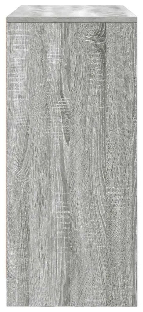 Aparador c/ gavetas e portas 70,5x34x74,5 cm sonoma cinzento