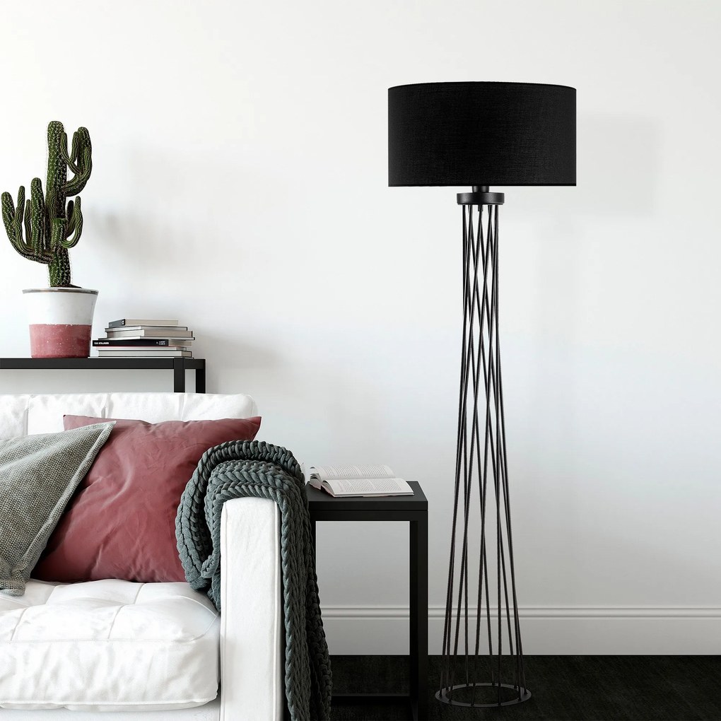 Candeeiro de Pé Tall – Preto – 50x175x50 cm