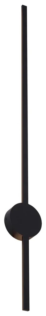 Candeeiro de parede moderno preto 100cm incl. LED - Clockwise Moderno