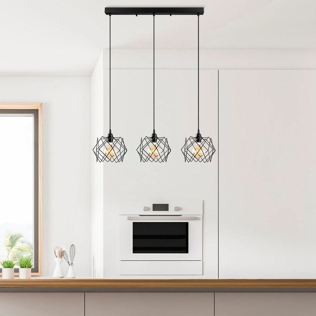 Candeeiro Karakas – Preto – 98 x 24 cm