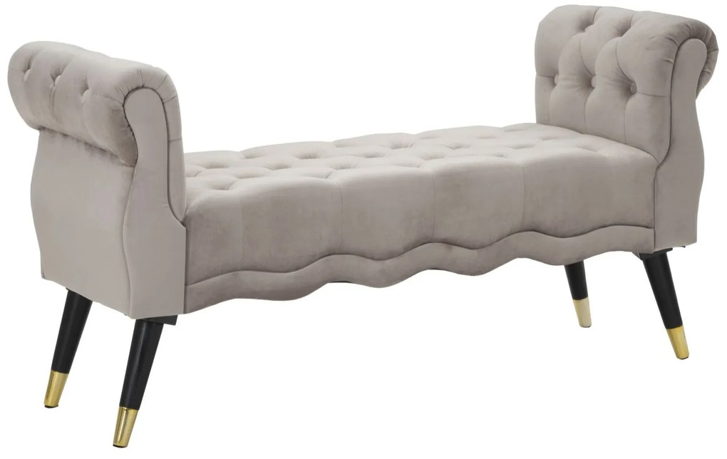 BANCO PARIS CINZA/DOURADO CM 120X40X60