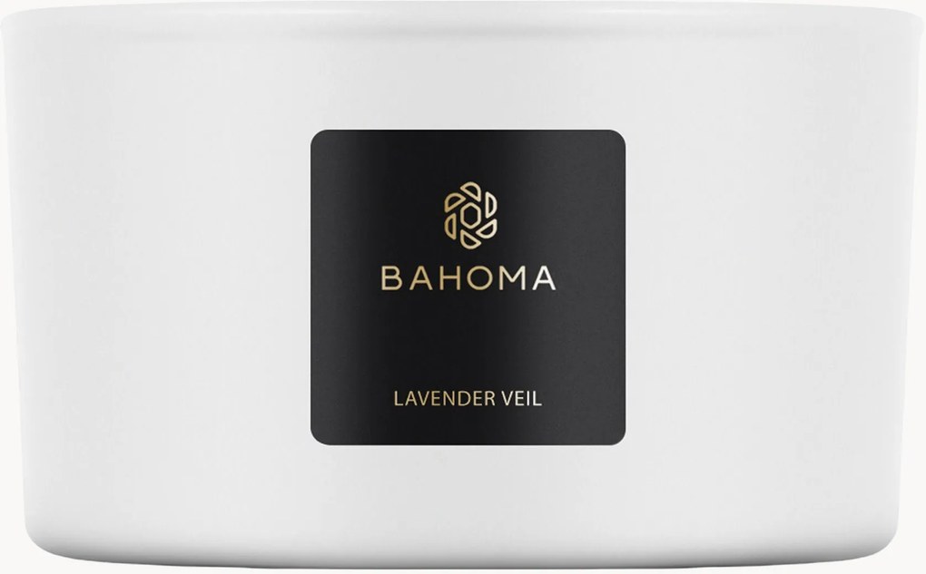 Vela perfumada com três pavios Lavender Veil (bergamota, lavanda, notas verdes frescas)