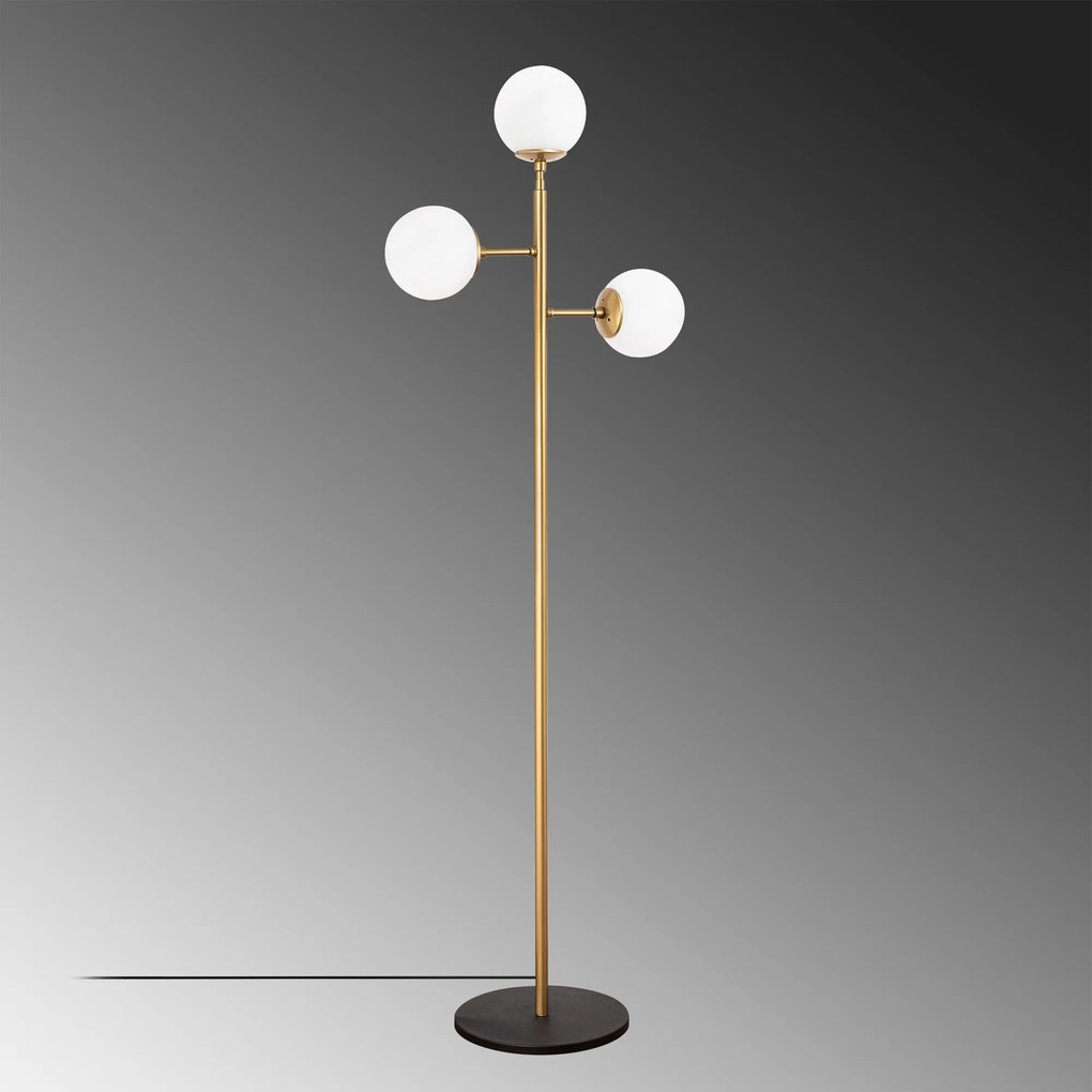 Candeeiro de Pé Atmaca – Dourado Brilhante – 57 x 22 cm