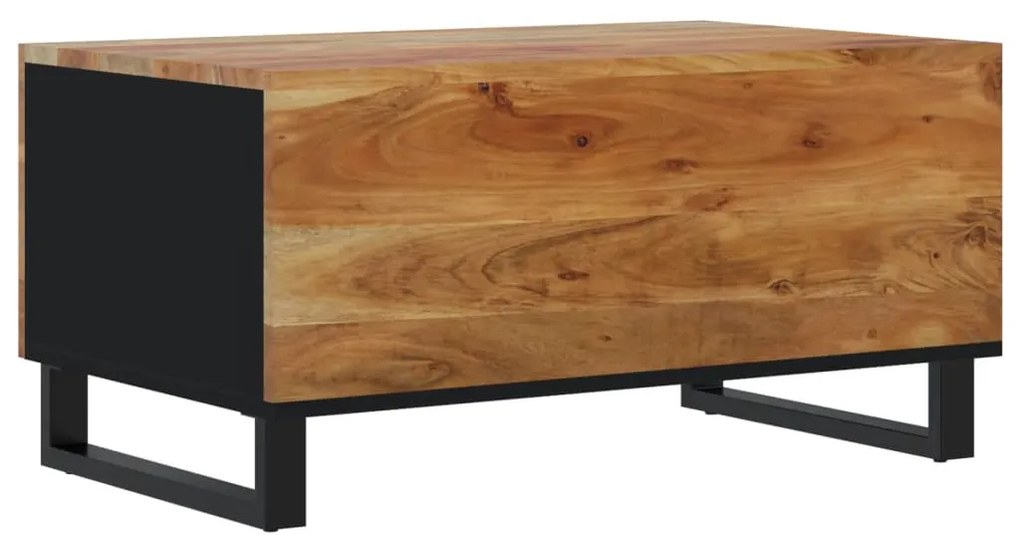Mesa de centro 80x50x40 madeira de acácia maciça/deriv. madeira