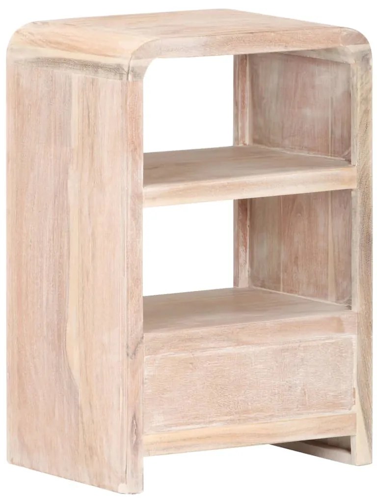 Mesa de cabeceira 40x30x60 cm madeira de acácia maciça