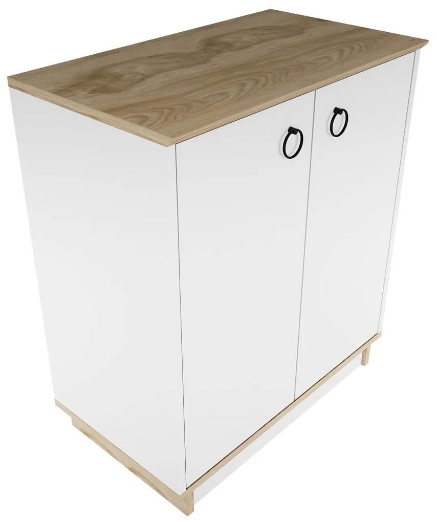 Console Nuanse – Branco Carvalho – 72x83,1x42 cm