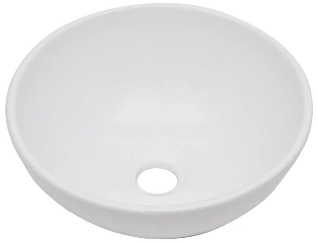 Conjunto de móveis de casa banho 2 peças cerâmica branco