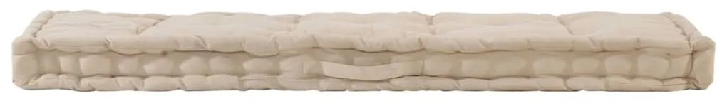 Almofadões p/ sofá de paletes 2 pcs algodão bege