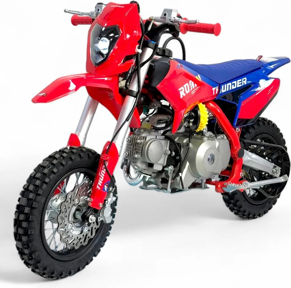 MINI MOTO Crianças MINICROSS Gasolina 70CC 10/10" APOLLO THUNDER AUTO Vermelha