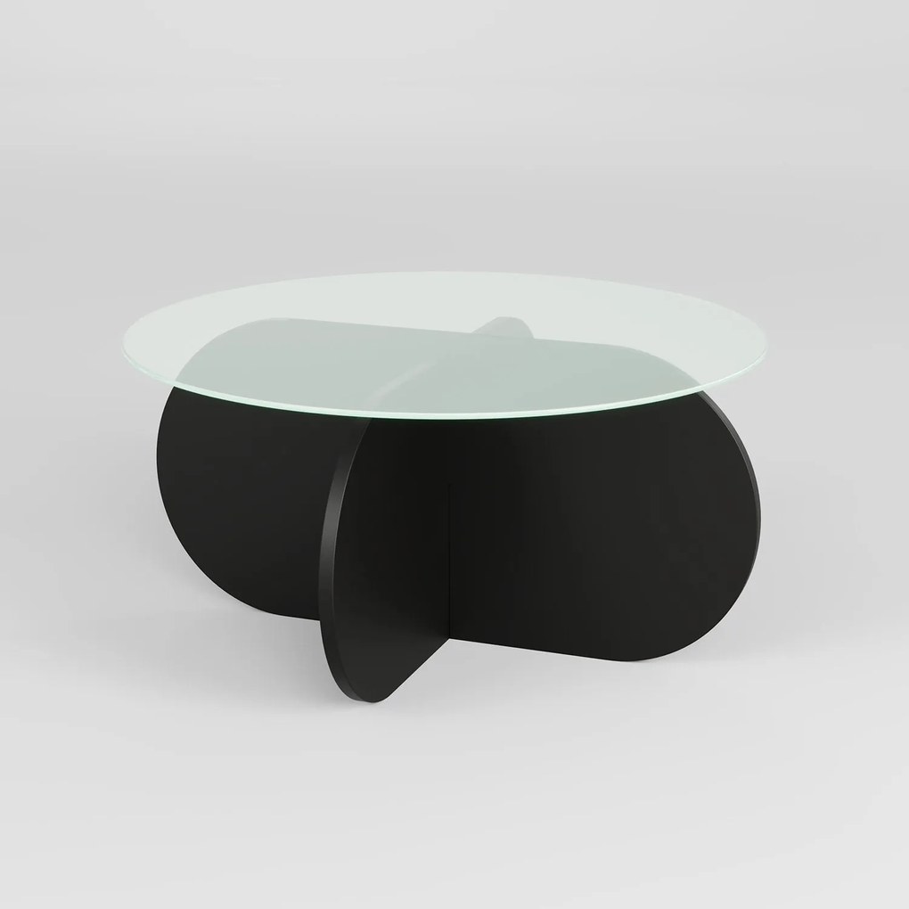Mesa de Café Bubble - Preta - 75x35x75 cm
