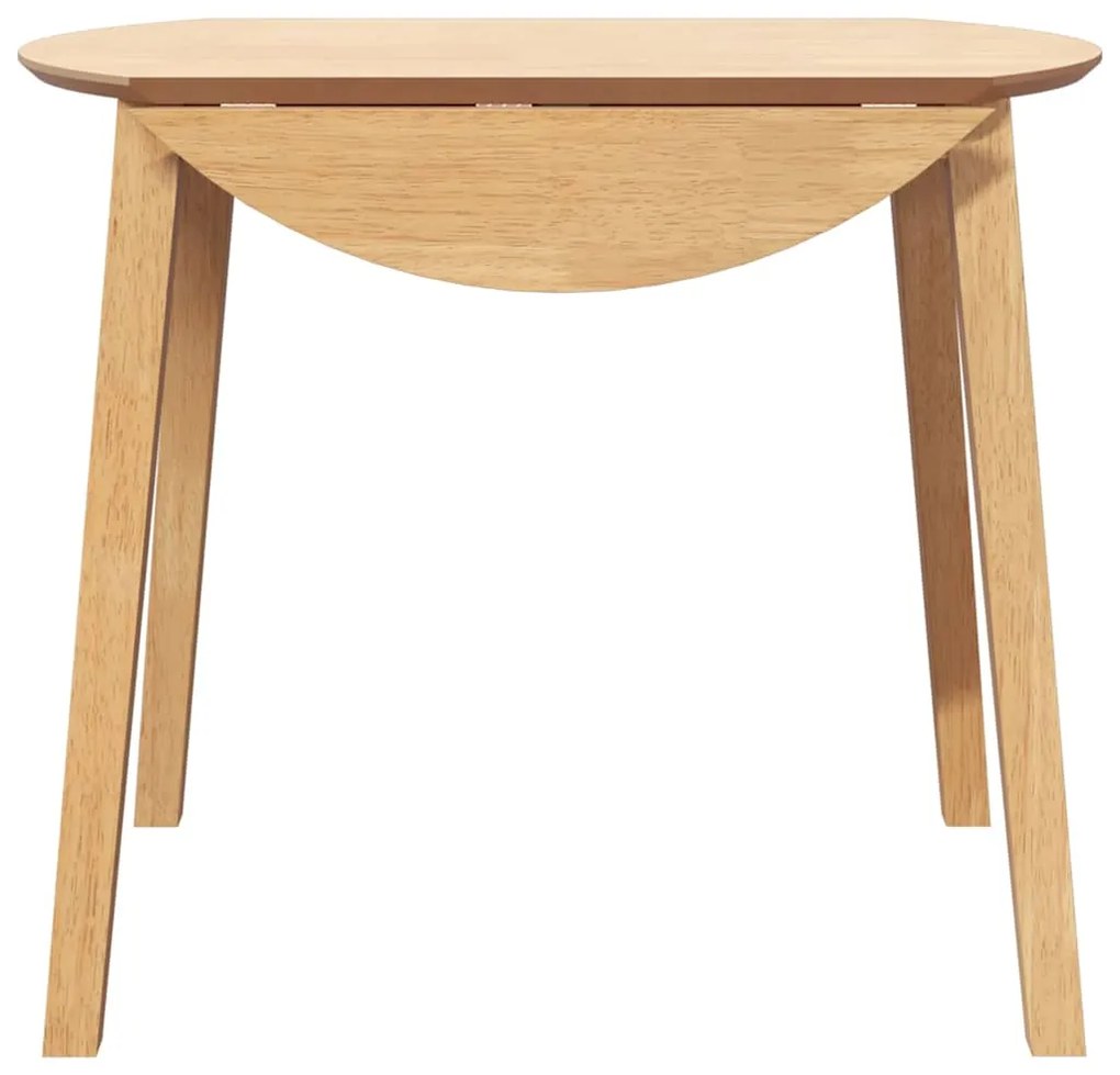 Mesa de jantar madeira seringueira maciça Natural
