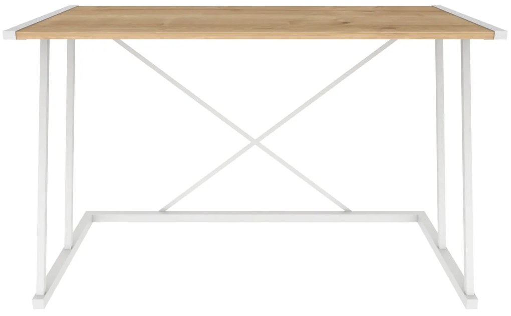 Secretária de Estudo Adelaide - Branco Carvalho - 114x60x75cm