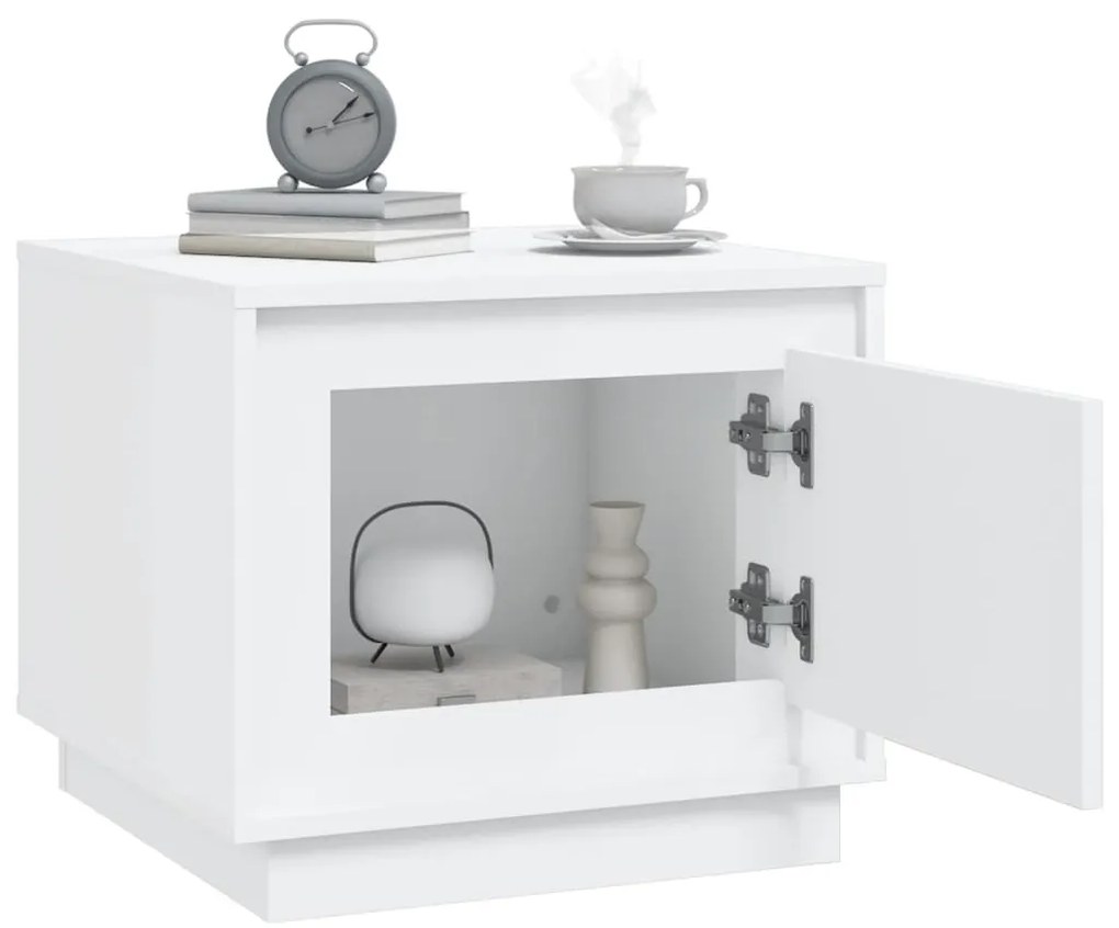 Mesa de centro 51x50x44 cm derivados de madeira branco