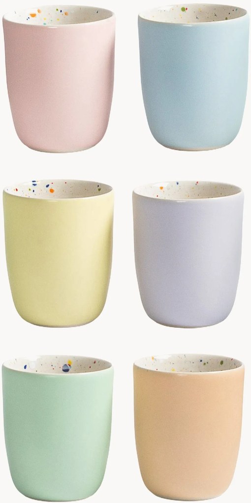 Canecas artesanais Breeze Party, conjunto de 6