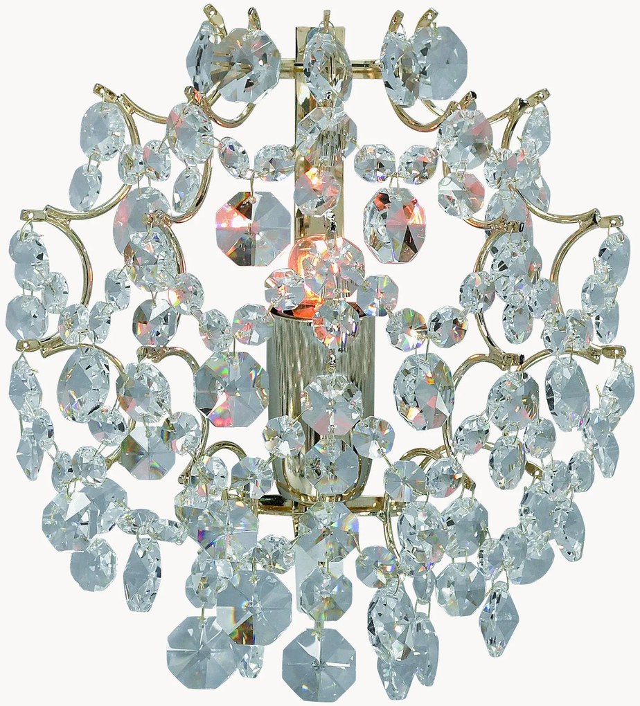 Candeeiro de parede em vidro de cristal Rosendal