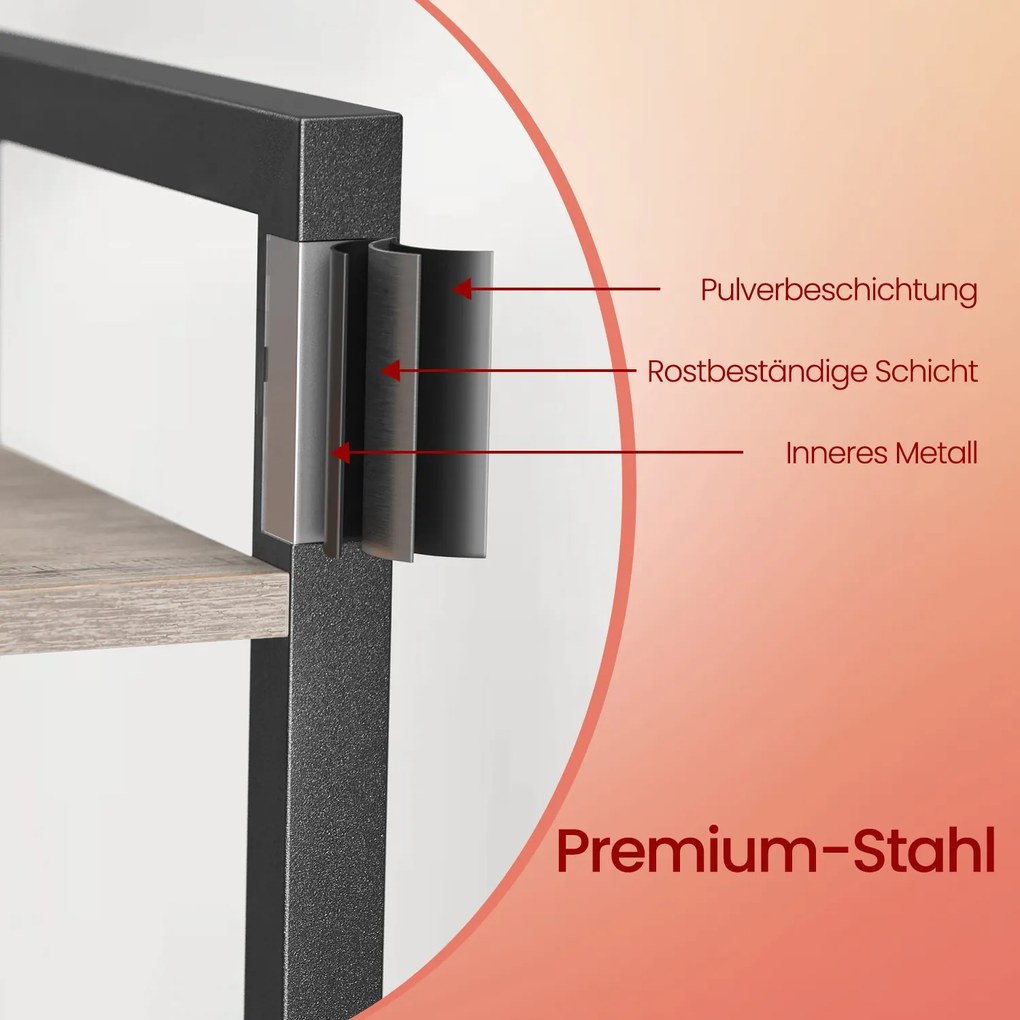 Estante para livros 30 x 40 x 187,5 cm castanho vintage-preto