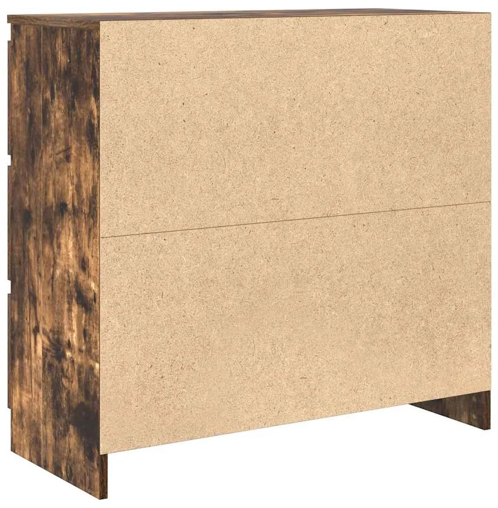 Aparador 80x35x76 cm derivados de madeira carvalho fumado