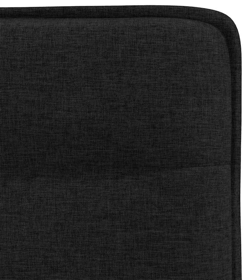 Cadeiras de jantar 4 pcs tecido preto