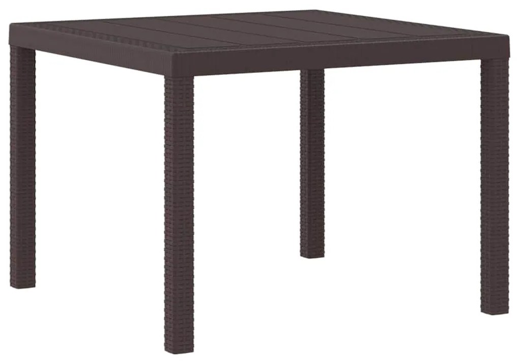 Conjunto de Jantar no Jardim 3 pcs Castanho 100 x 100 x 73 cm